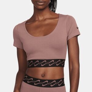 Nike Sportswear Essential Swoosh Women's Short-Sleeve Top - Medium NEW